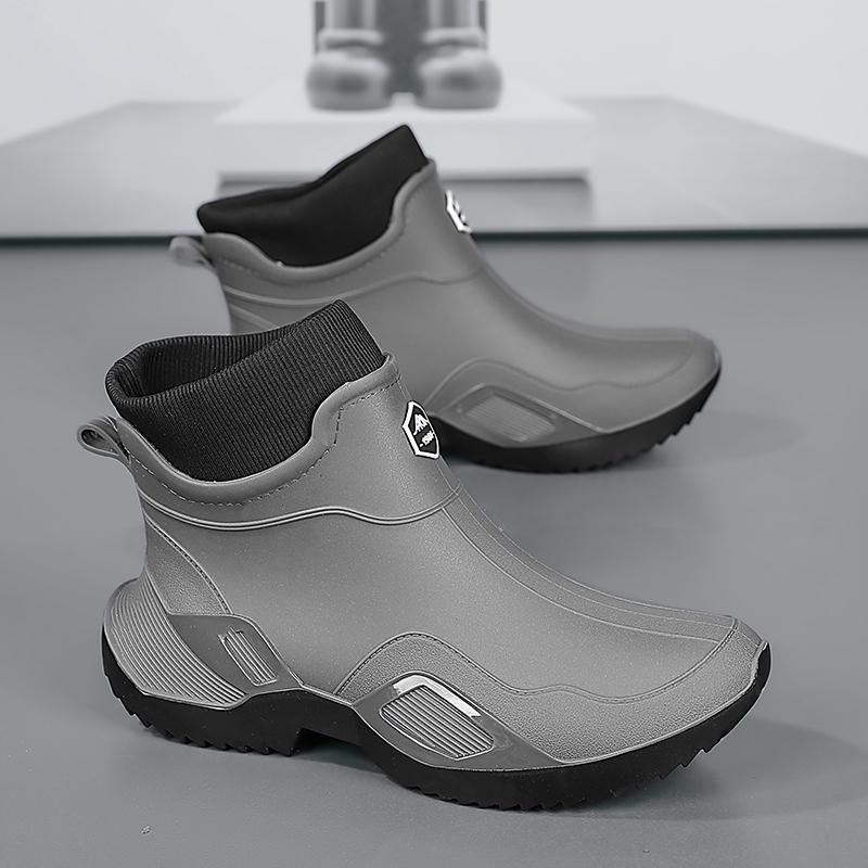Rain Shoes Summer Kitchen Wear-resistant Water Shoes Takeaway Rider Black Labor Protection Rain Boots
