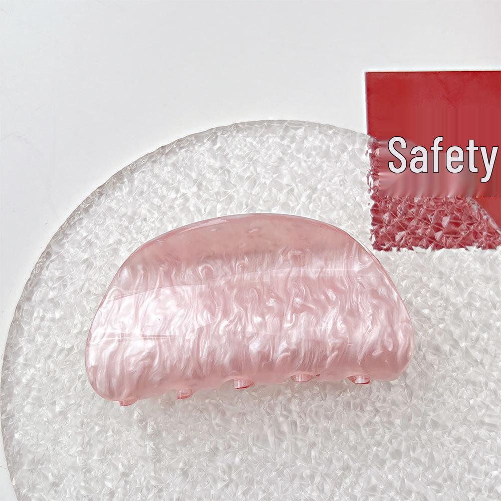 Luxury Acrylic Marble Wave Hair Claw Clip - Elegant Updo Accessory