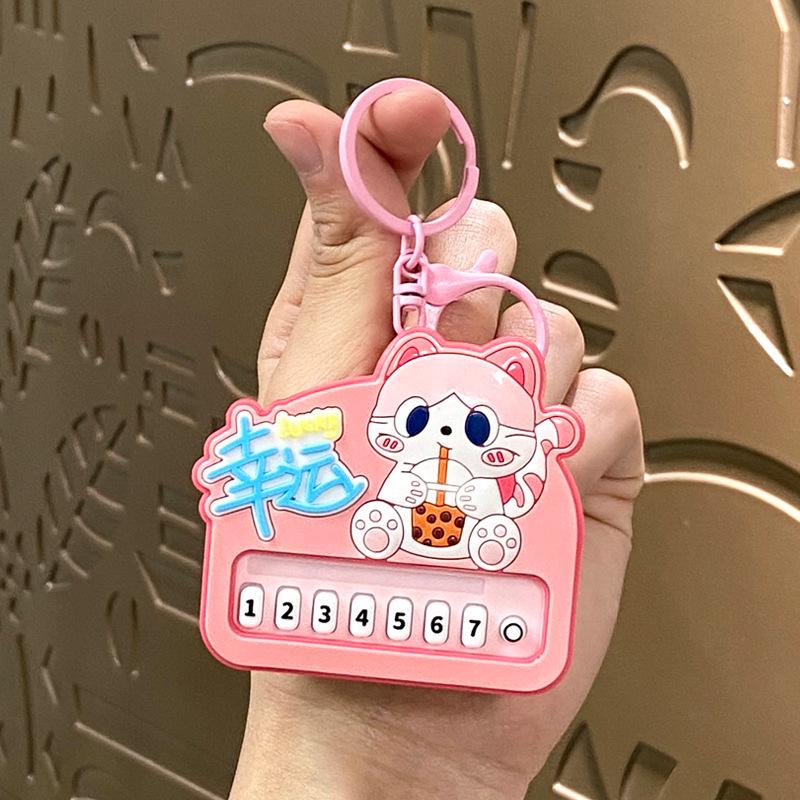 Lucky Cat Mini Musical Piano Keychain: Cute Backpack Pendant & Small Gift Ornament