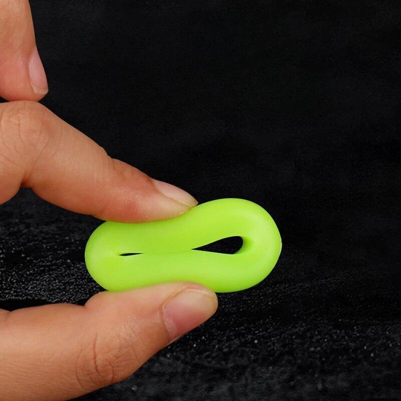 5/10pcs Fishing Rod Clip O-shaped Rod Stop Ring Anti Slip Silicone Fishing Rod Fixed Ring 10-17mm Fishing Handle Universal