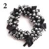 1PC Women Imitation Pearls Exquisite Butterfly Hair Accessories Elastic Hair Rope
