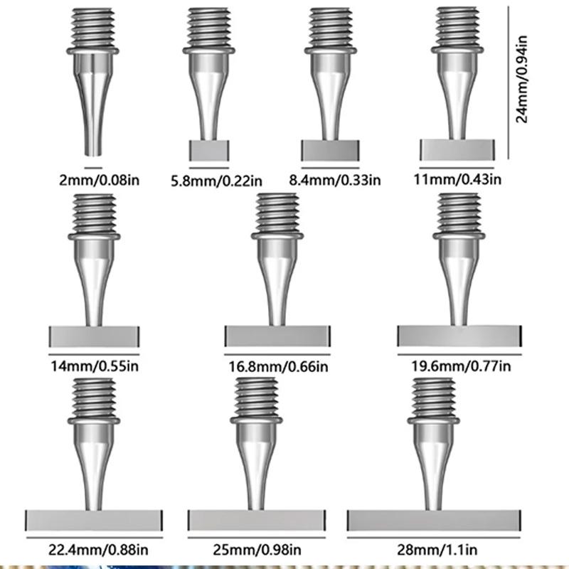 Homfun Shiny Diamond Painting Pen Color Embroidery Threaded Dot Drill Tool Metal Screw Thread Diy Dot Drill Pen Tool Accessories