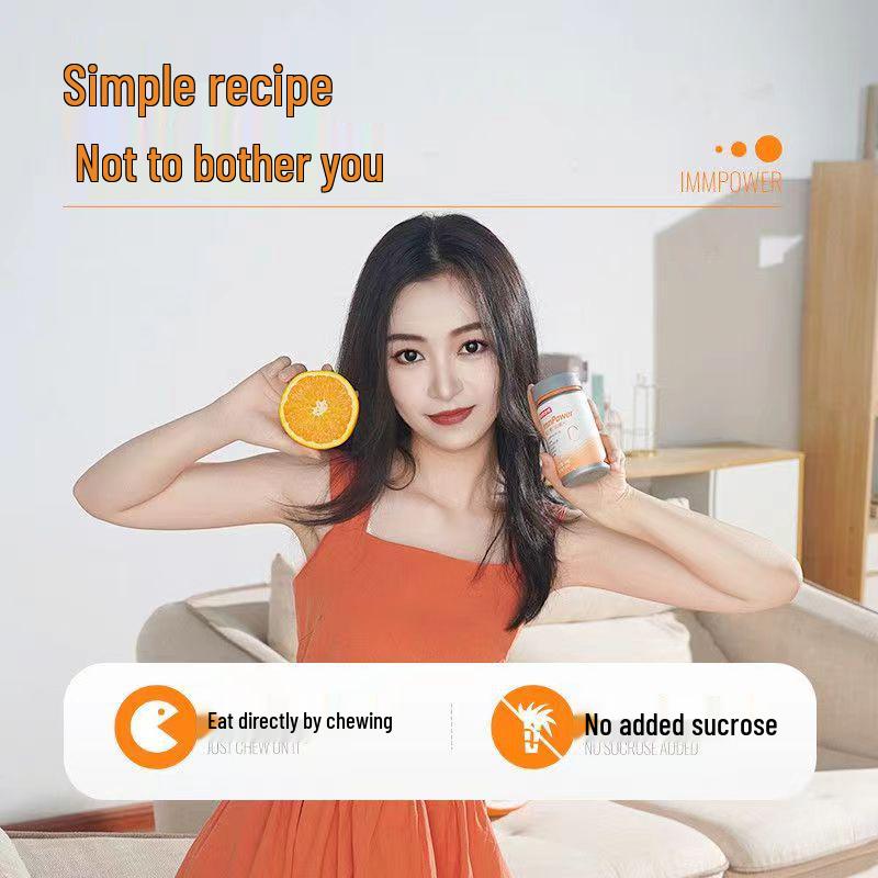 Nott/Land Vitamin C Chewable Tablets with B1 & B2 - 60 Tablets for Teens & Adults, Genuine Product