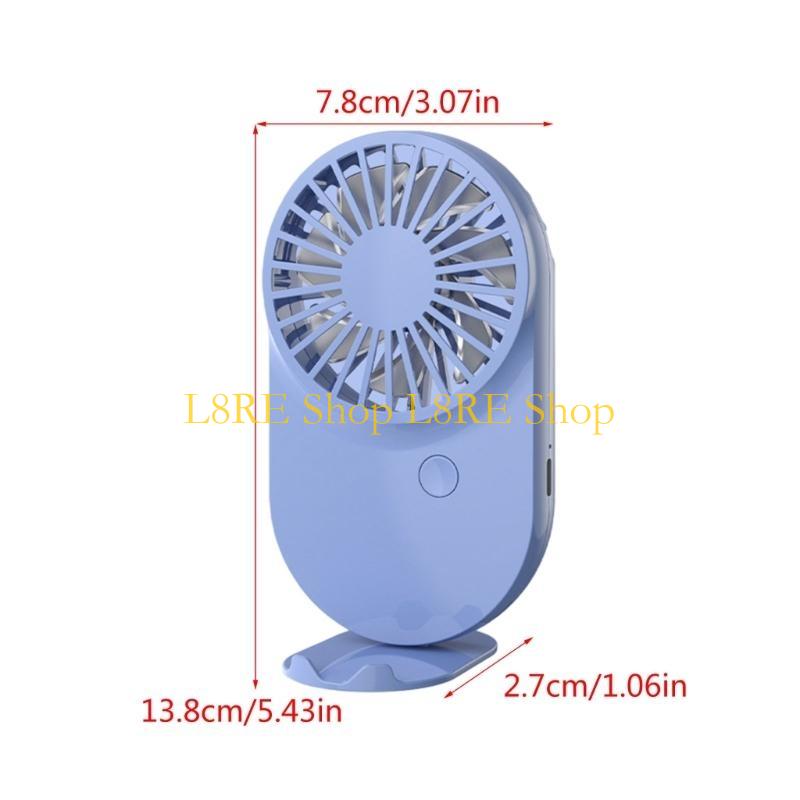 L8RE Quiet Fan Convenient USB Fan Lightweight Cooling Fan Camping Fan Handheld Fan ABS Office Fan Desk Fan for Everyday Use