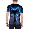 Unisex Vivid 3D Wolf Printed Short Sleeve T-shirt Round Neck Plus Size Tee Top