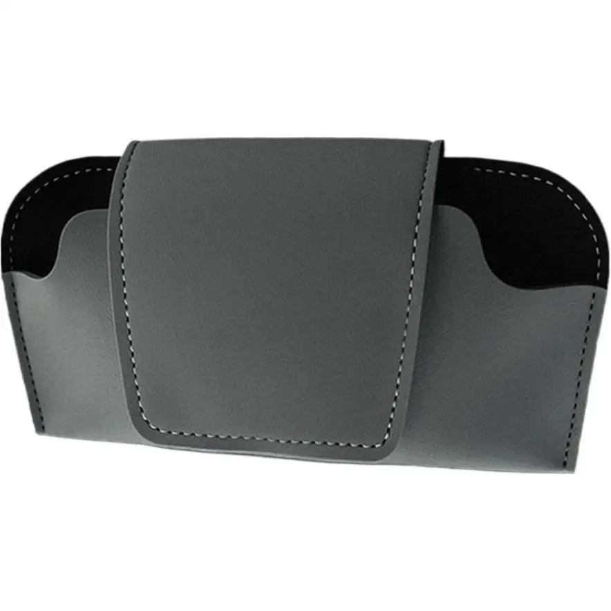Car Glasses Holder Multi-functional Leather Car Glasses Box Case Storage Holder Glasses Car Portable Sunglasses Stable Suns P4F2