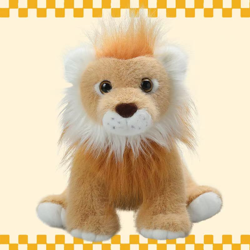20/25/35cm New Simulation Lion Doll Stuffed Plush Toy Cartoon Anime Cute Pillow Pillow Pillow Children s Birthday Gift Fun Doll