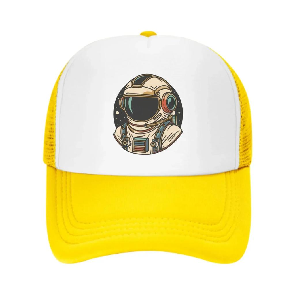 SpaceUnisex Mesh Trucker Hats for Unisex Women Adjustable Casual Fashion Baseball Caps for Outdoor Activities