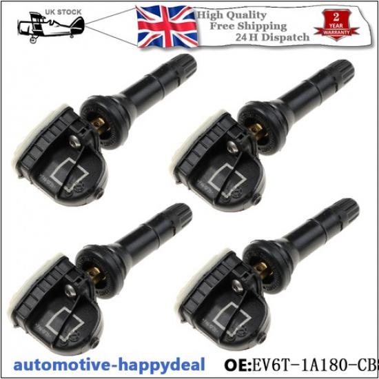 4X TPMS Tyre Pressure Sensor 1862980 203683 For Ford Focus Fiesta C-Max Kuga