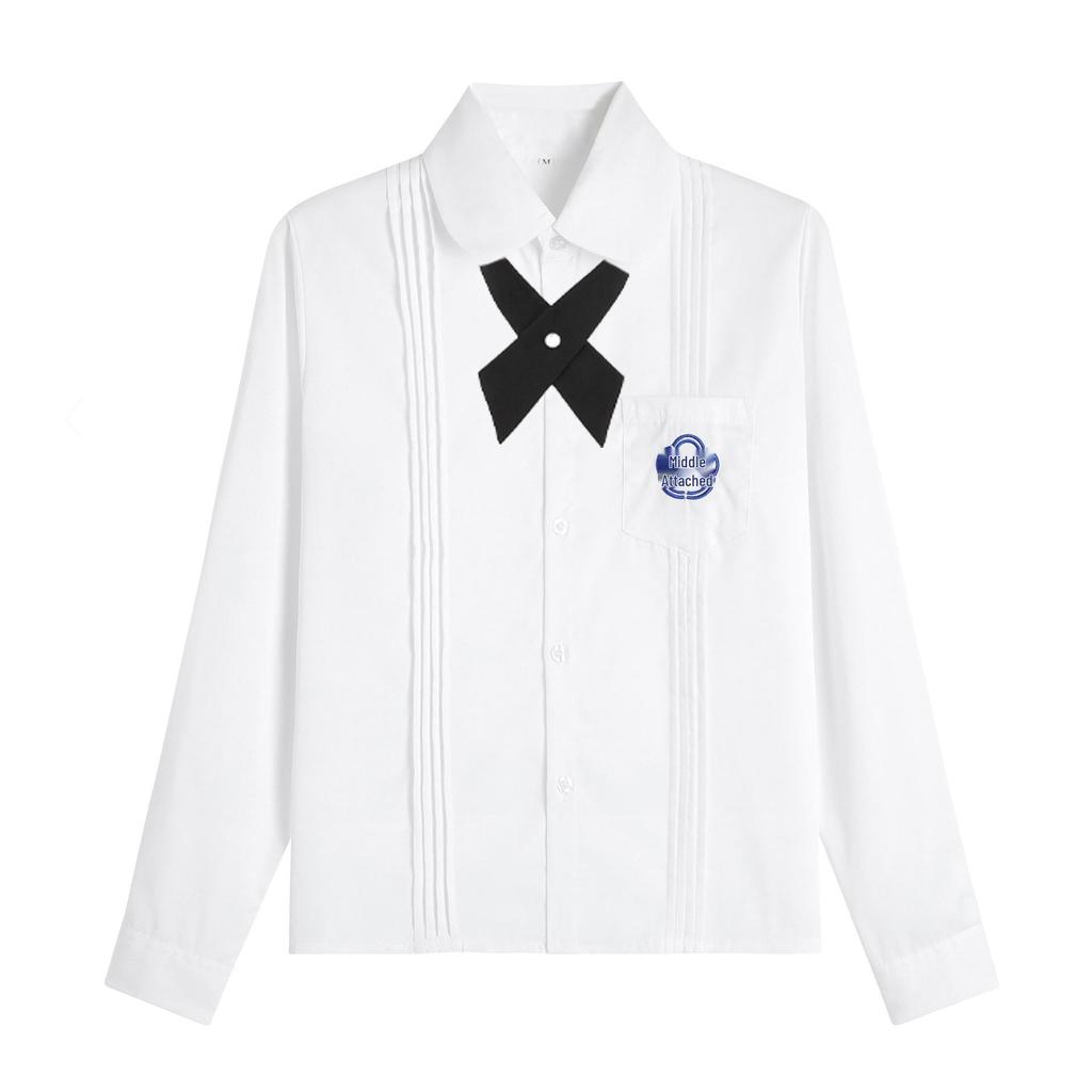 Taiwan High School Uniform Set: Women's JK Short-Sleeve & Long-Sleeve Plus Size Academy Style Graduation Outfit