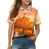 Kids' Halloween Printed Shirt Casual Short Sleeve for Boys Girls Party Costume