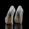 Bling Bling Luxury Rhinestones Diamond Women Pumps 14cm Ultra High Heels Platform Wedges Party Shoes Fashon Wedding Bridal Shoe