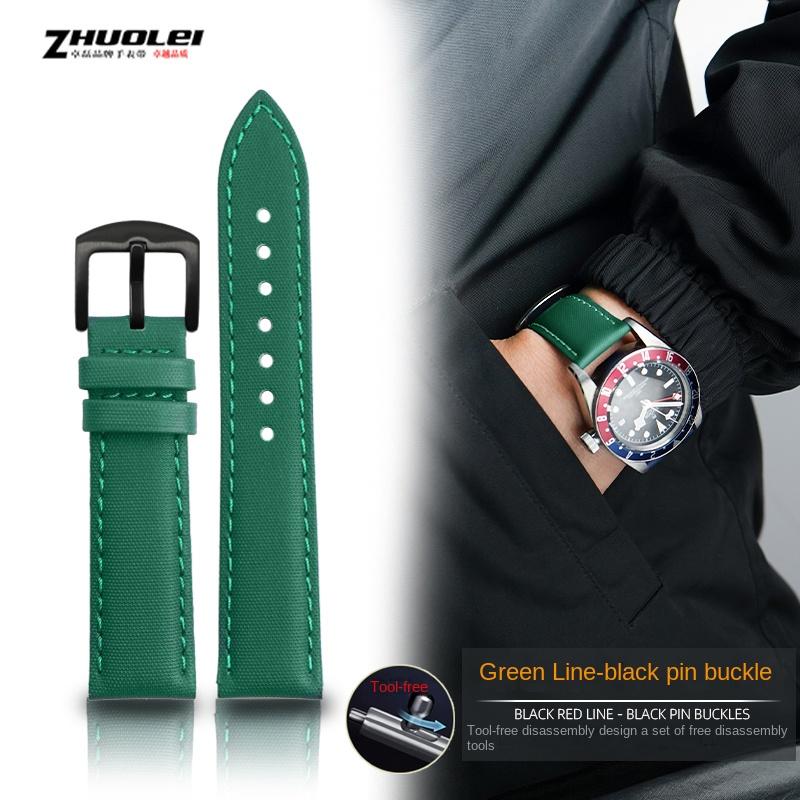 

Fiber Nylon Leather Watchband For Tudor Mido Tag Heuer Citizen Seiko Huawei male Canvas Watch Strap Waterproof 20 21mm 22mm 23mm 24mm
