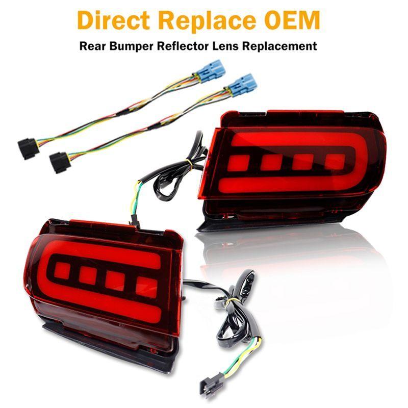 Authentic For Toyota Land Cruiser Prado 150 LC150 FJ150 GRJ150 2010- Rear Bumper Reflector LED Car Tail Lamp Brake Turn Ligh