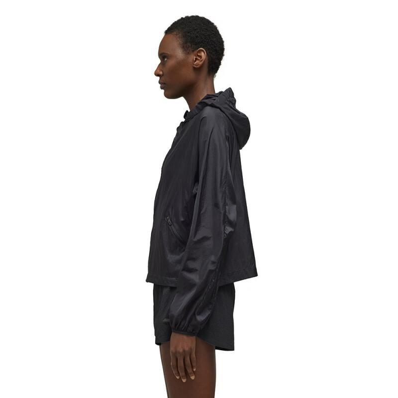 Y-3 Lightweight Plain Hooded Jacket Women Jackets Black IN2832