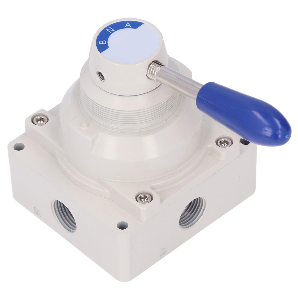 Air Hand Valve Rotary Lever 2 Position 4 Way Pneumatic Flow Control Switch Accessory4HV410 15