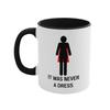 Es war nie ein Kleid Kaffeetasse Weibliche Ermächtigung Büro-Tasse Geschenk für Frauen Freunde Geburtstag Keramiktasse mit Henkel
