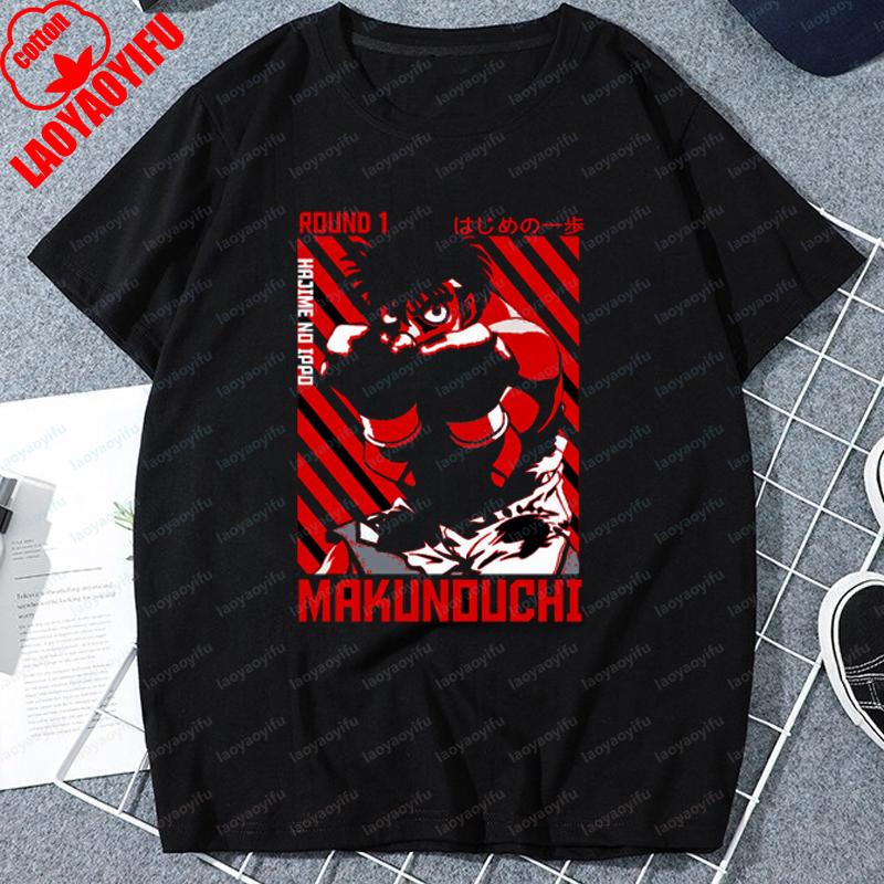 Anime Hajime No Ippo Unisex Tshirt Unisexga Kamagowa Boxing Gym Graphics TShirts Harajuku Hip Hop Unisex TShirts Unisex Summer Tops