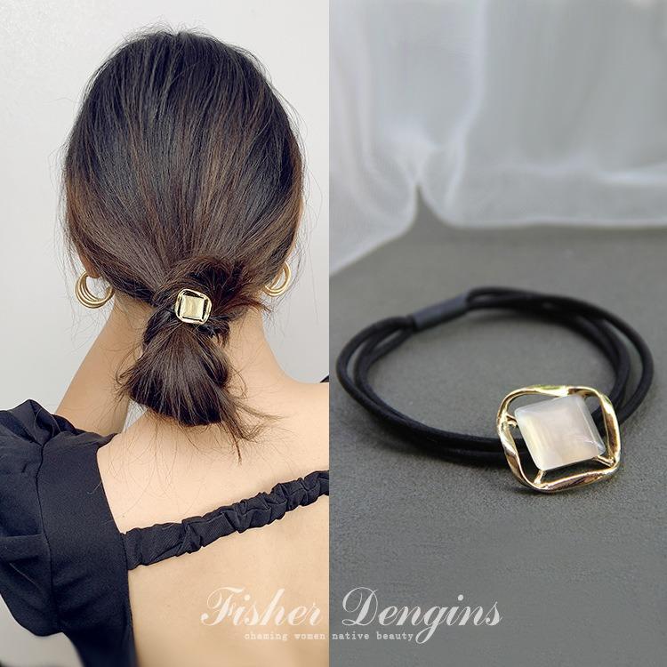 Korean Rhinestone Elegant Scrunchies Women Girls Elastic Hair Rubber Band Accessories Tie Hair Ring Rope Headdress