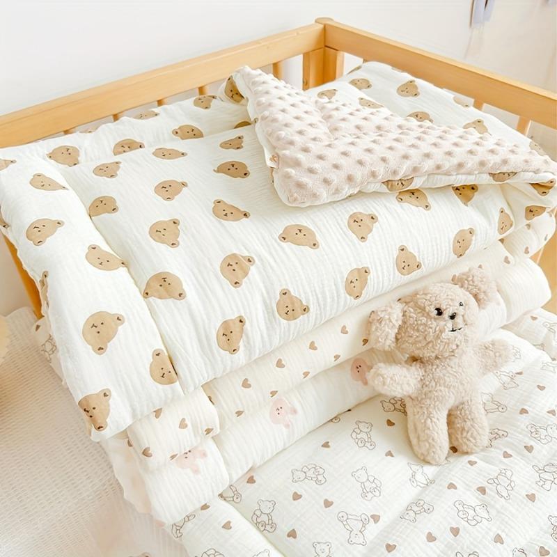 110x63cm Baby Mattress Soft Polyester Double Sided Comfort Perfect for Newborns Youngsters Ideal for Crib Nursery All Season