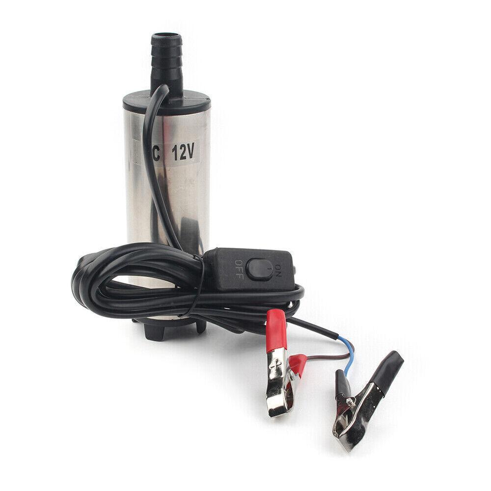 DC 12V  Submersible Diesel Fuel Water Oil Transfer Pump 8GPM Mini Portable 51mm