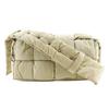 BOTTEGAVENETA Padded Tech Cassette Shoulder Bag Maxi Intrecciato Khaki Nylon Unisex Used