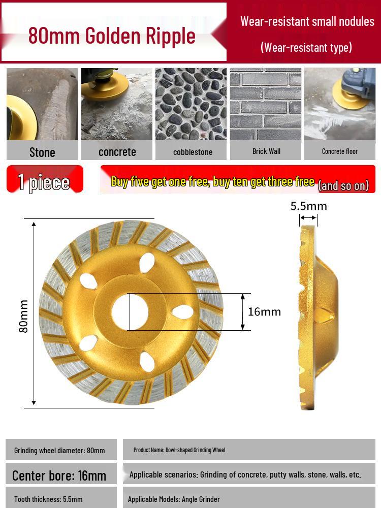 Diamond Concrete Grinding and Polishing Disc for Angle Grinders