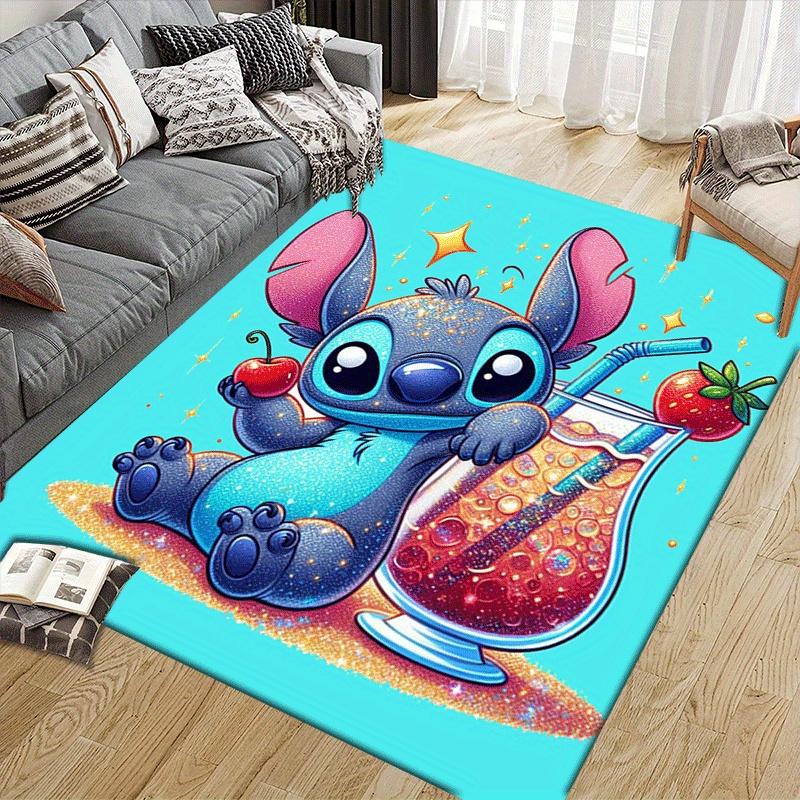 1pc Stitch Pattern Area Rug Soft Flannel Floor Mat for Living Room,Office,Bedroom and Carpet,Sofa Coffee Table Floor Mat