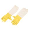 Pair Anti Bee Anti-Sting Bee Gloves Elastic Cuff Long Sleeves Protective Tool for Beekeeper(XXL )