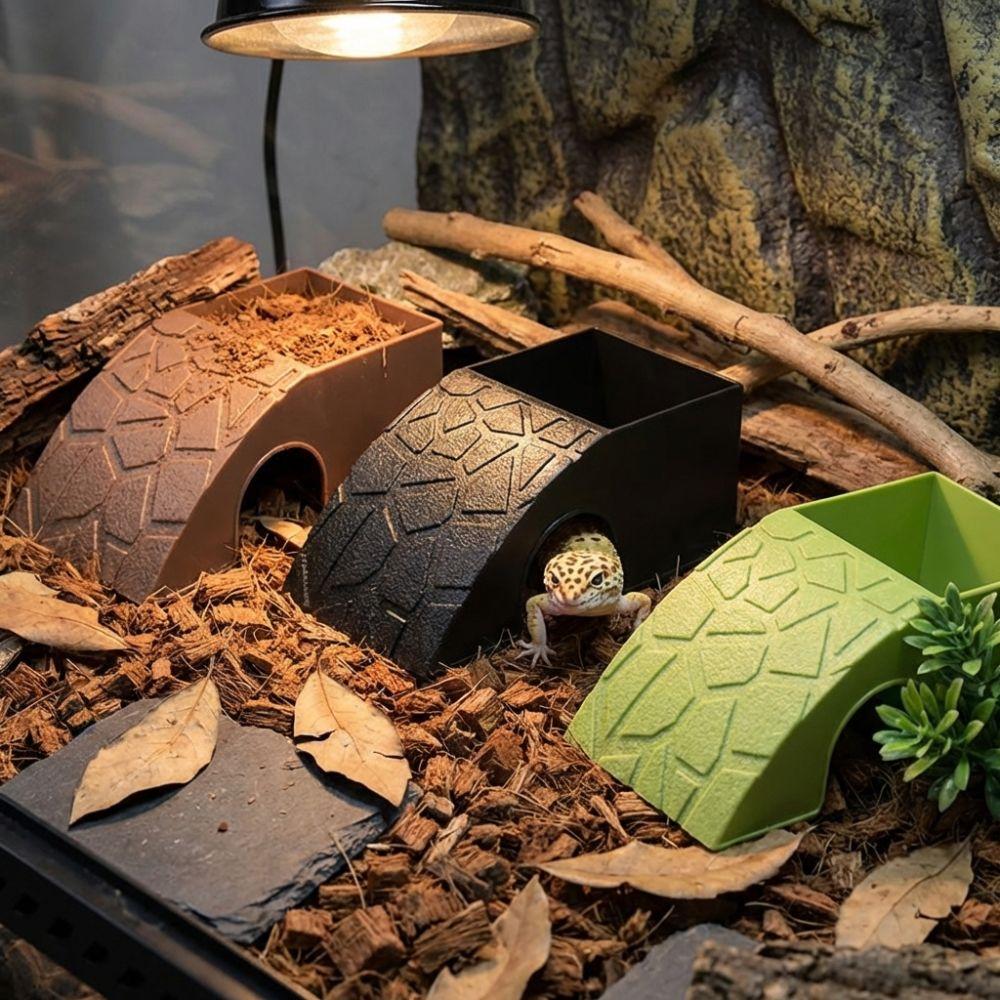 Anti Drowning Reptile Feeding Box With Moss Tray Water Dispenser Pet Breeding