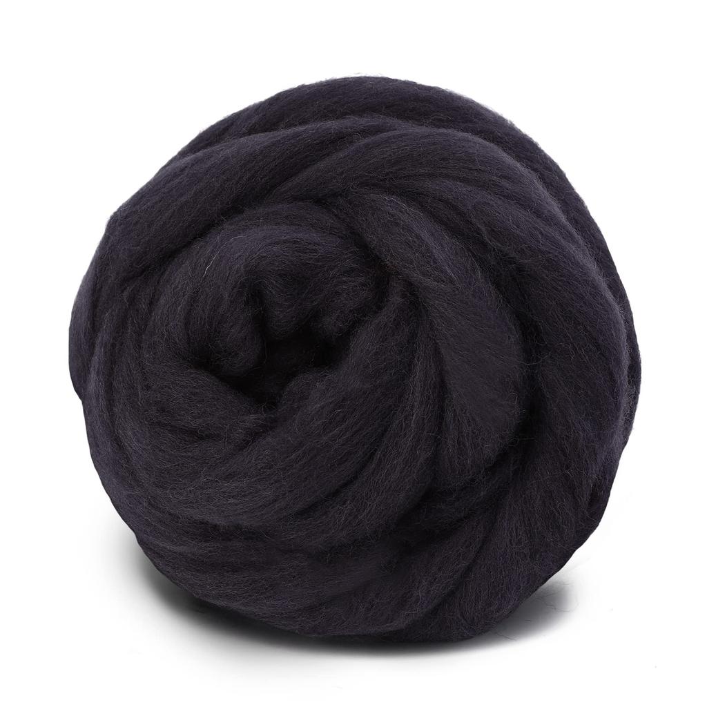 Fenrry 100g Yün Roving İplik Elyaf Roving Yün Üstü Yün Keçe Malzemeleri Saf Yün Kalın İplik Eğirme Kendin Yap El Eğirmesi için
