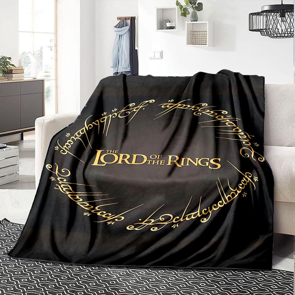 1pc Lord of the Rings Flannel Blanket Soft Warm Throw for Home, Office, Travel, All-Season Cozy Bedding GiftL1144