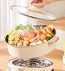Multifunktionaler Elektro-Hot Pot und Grill mit großer Kapazität zum Shabu-Shabu-Kochen