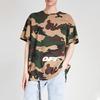 Off-White Alphabet Embroidered Short Sleeve T-Shirt Unisex Tops Camouflage OMAA038E181850219901