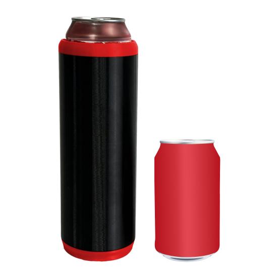 Dual Can Holder for Beer Soda Insulated PLA Can Cooler with Ergonomic Grip Quick Reload Outdoor Event Accessory