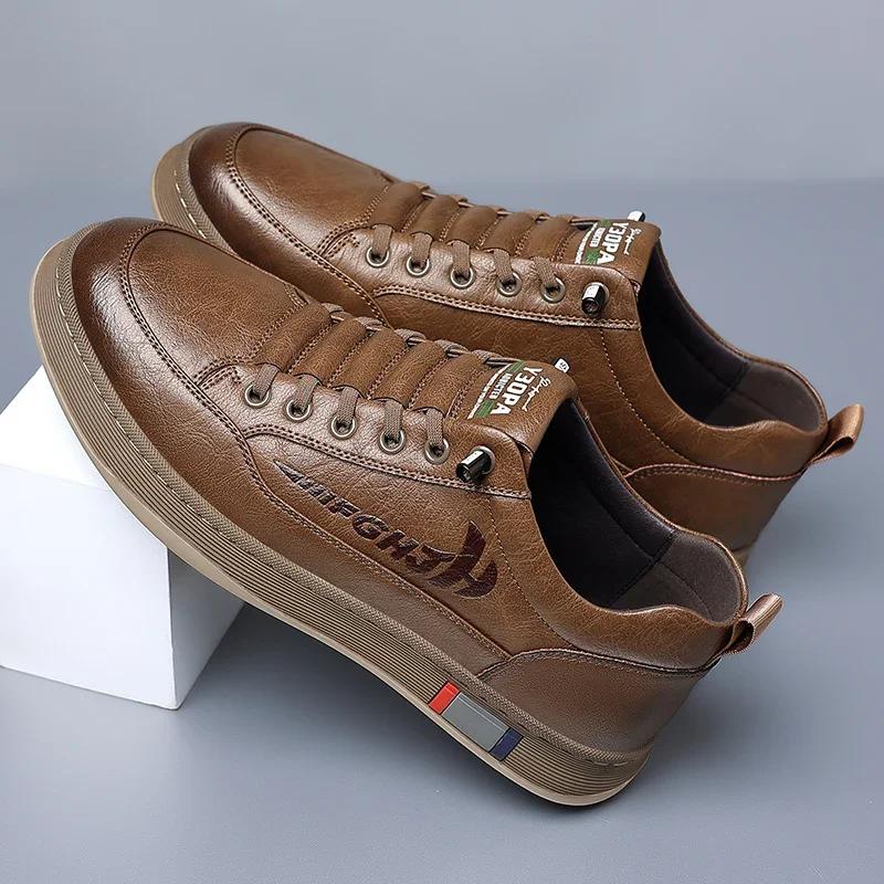 2025 Fashionable Men's Casual Shoes Simple Men's Retro Genuine Leather Shoes Elegant Formal Commuting Work Shoes Loafers