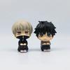Anime Kawaii PVC Collection Dolls Fushiguro Look Up Ryomen Sukuna Toy Gojo Jujutsu Kaisen Mini  Geto Suguru Sitting Figure