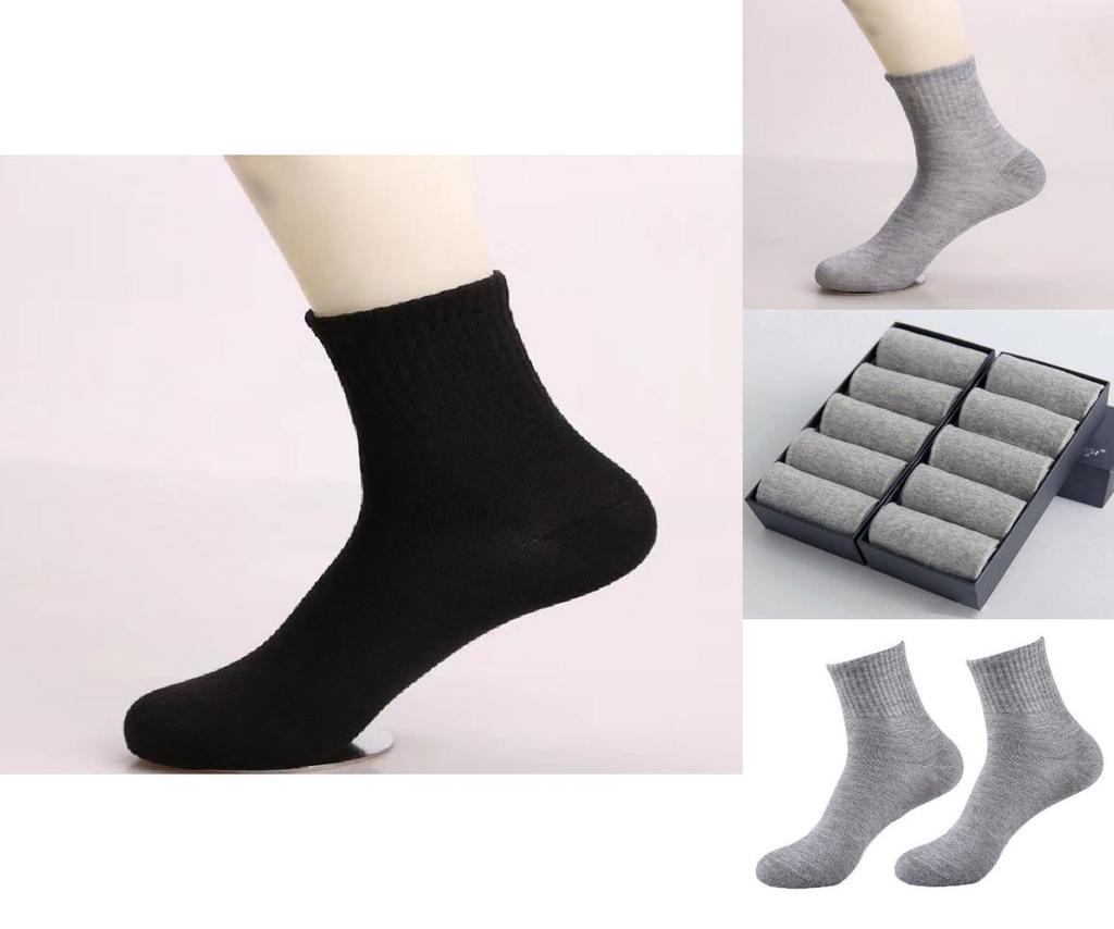 Premium Cotton Men's Socks Autumn Winter Season Casual Athletic Crew Socks