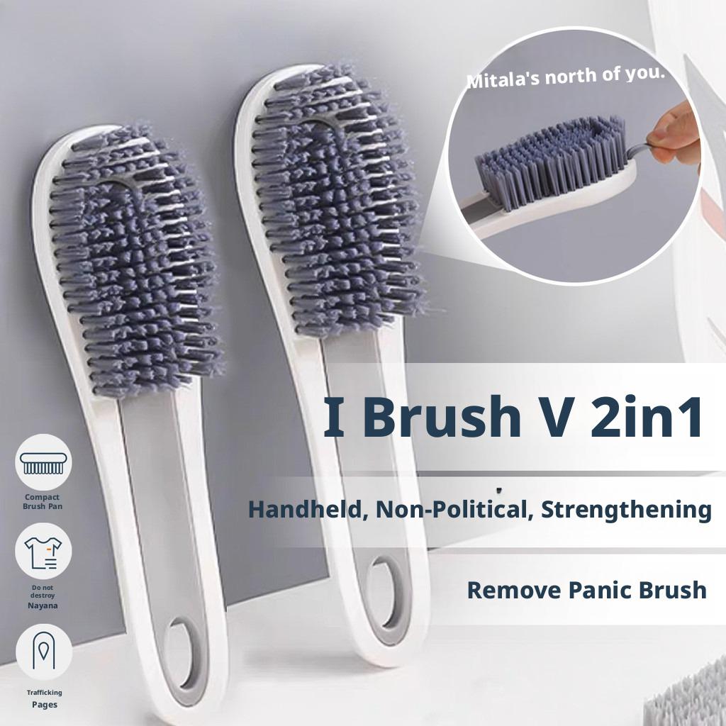 2-in-1 Detachable Brush: Shoe Cleaner + Gap Brush + Clothes Stain Remover