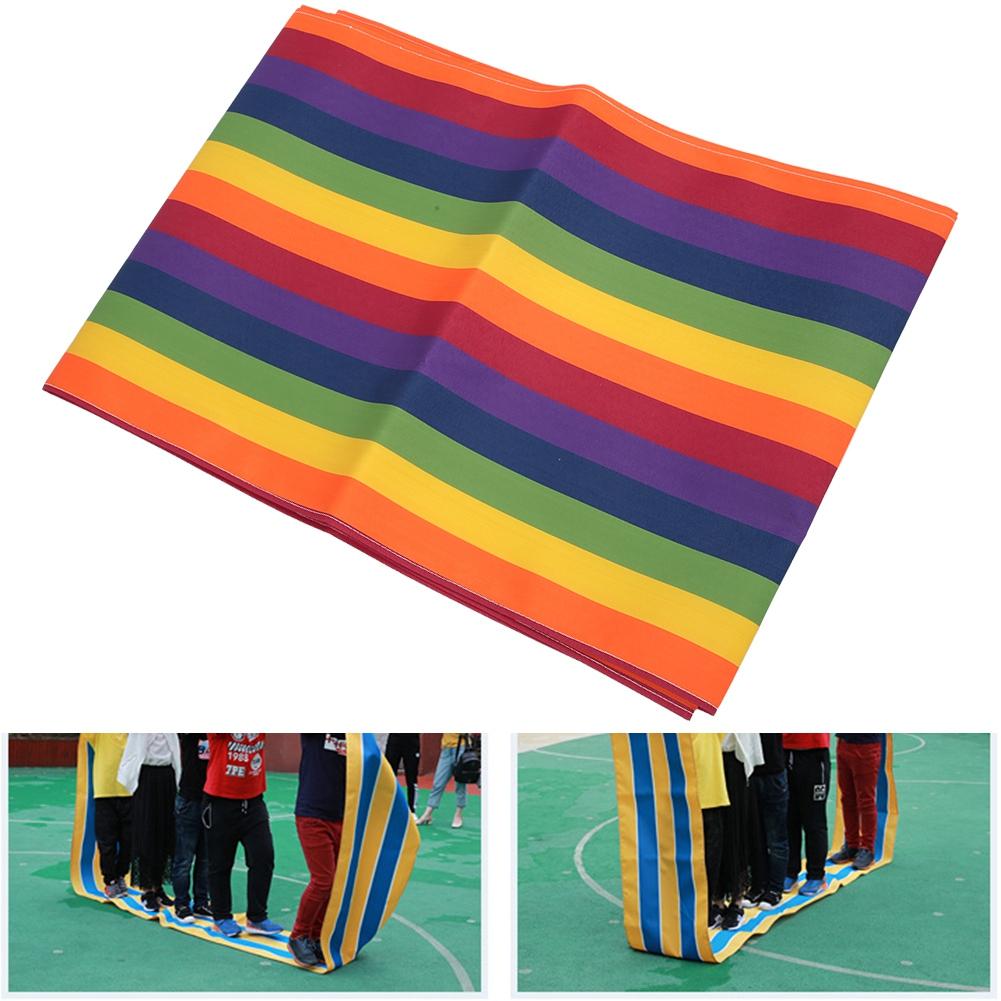 Oxford Cloth work Games Group Activity Fun Playing Run Mat for Kids Adults(colorful 6m)