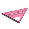 7 Inch Triangular Ruler Plastic Material 45 90 Degree Angle Square for Woodworking Measurement
