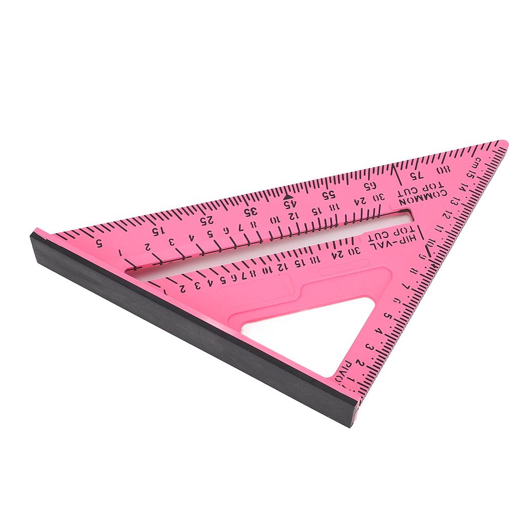 7 Inch Triangular Ruler Plastic Material 45 90 Degree Angle Square for Woodworking Measurement