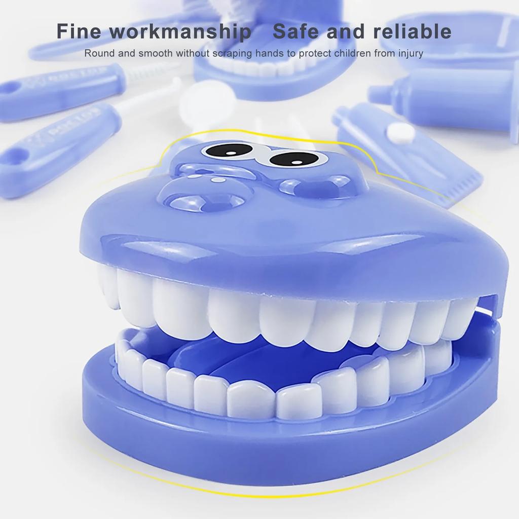 Non-Toxic Children Montessori Toys Parent-Child Interaction For Children Dentist Check Teeth Model Doctors Role Play Baby Montessori Toys