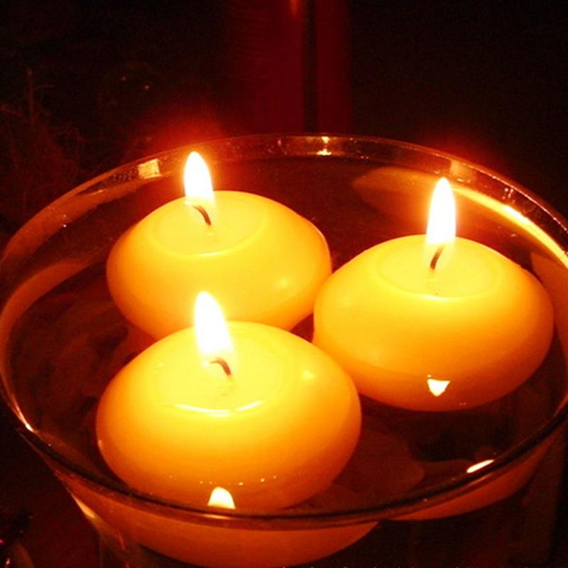 20Pcs Paraffin Spherical Floating Candles Valentine Wedding Birthday Confession Candle Gift