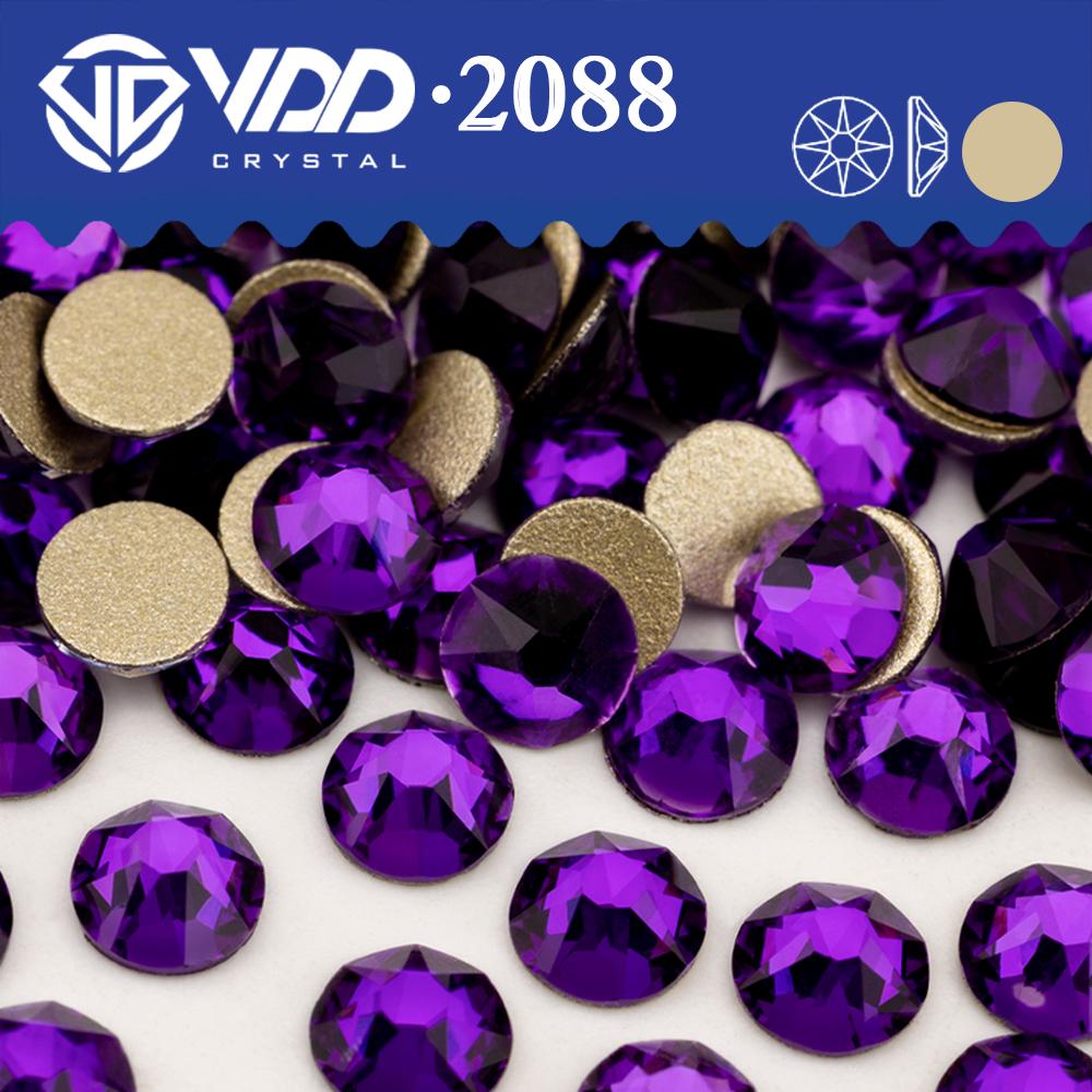 VDD SS16-SS30 High Quality 2088 Rhinestones Crystal Flatback 8 Big 8 Small 16cut Stones for DIY Crafts Nail Art Decoration