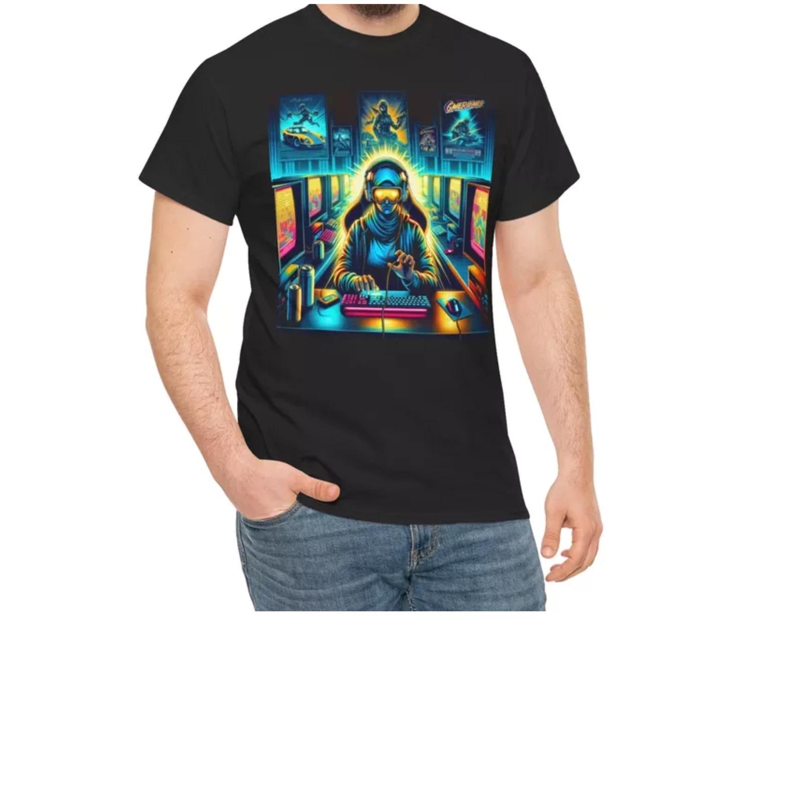 Video Gamer Unisex Tee, Gaming Shirt, Bold Colors Fun Witty Top - Video Player 2XL