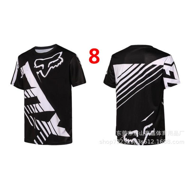 Herren Kurzarm-Motorrad-Fahrradtrikot Schnelltrocknend Offroad-Radfahren Disc-Sportarten