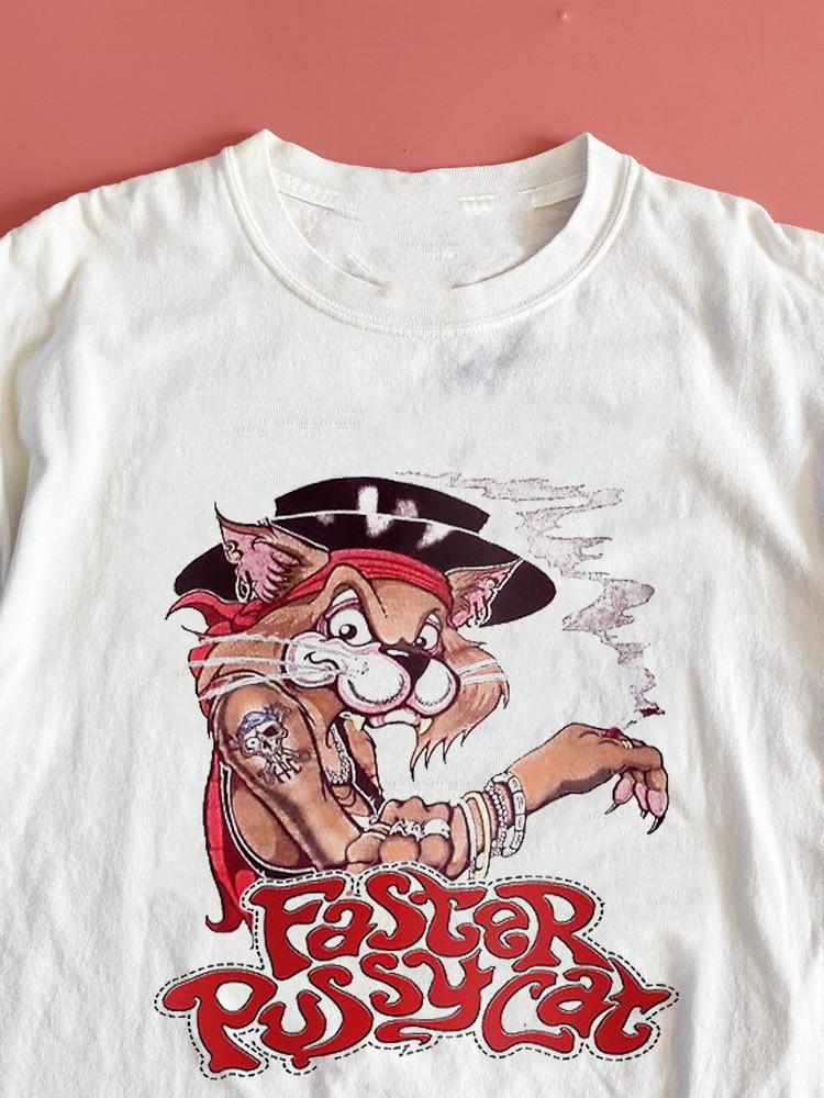 Faster Pussycat Band Album Music Unisex Cotton T-Shirt Full Size OM049 Unisex T-Shirt S