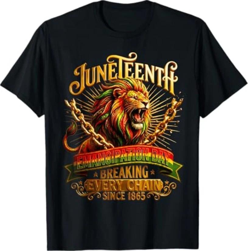 Juneteenth Breaking Every Chain Since 1865 Black Freedom Men T-Shirt M