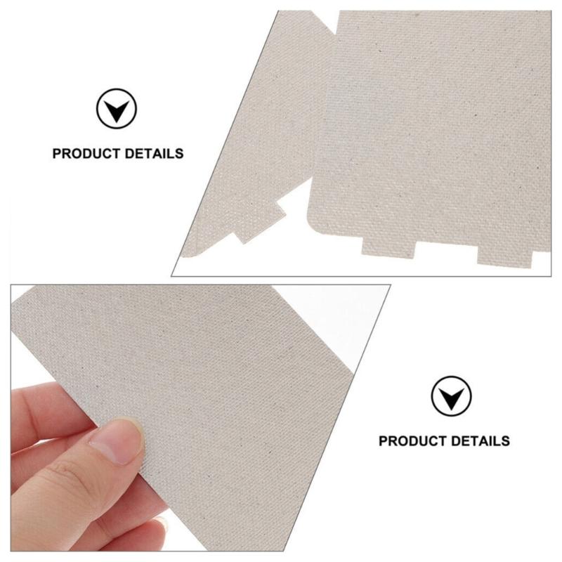 6Pieces Replacement Plates Thickened Sheets Microwave Oven Mica Sheet Waves Guide Cover Plate for Efficient Heating